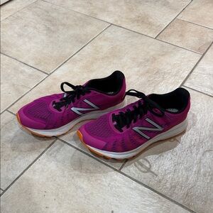 New Balance Women's Magenta and Orange Athletic Shoes